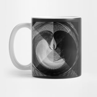 Sacred Geometry 3D Titanium Flame Pyramid Architecture Mug